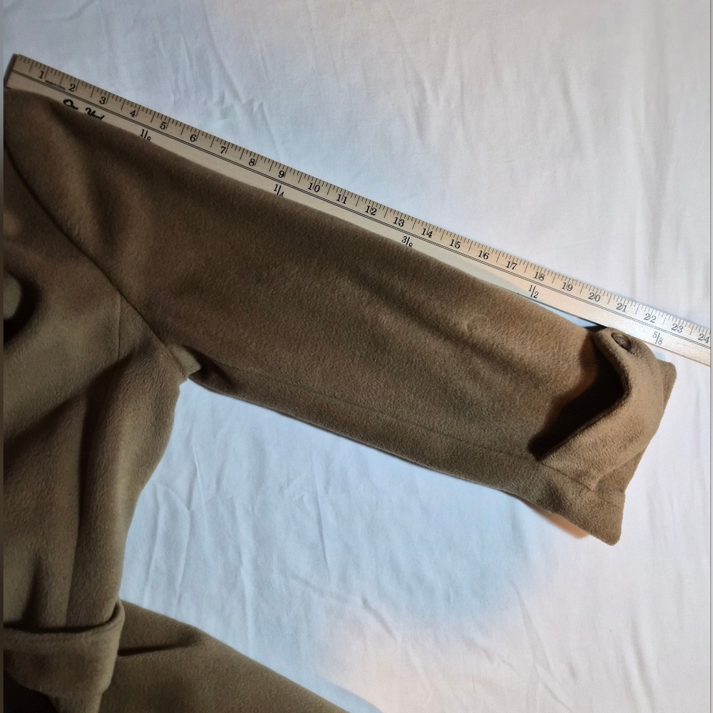 ​Talbots Petites Camel Wool & Angora Blend Belted Wrap Coat - Size 14P - Picture 7 of 8